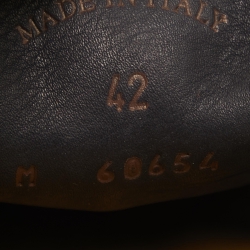 Pre Owned Loro Piana Navy Blue/White Suede Summer Charms Walk Loafers Size 42