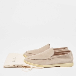 Lora Piano Beige Suede Summer Walk Loafers Size 40