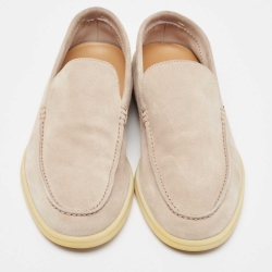 Lora Piano Beige Suede Summer Walk Loafers Size 40