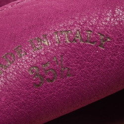 مملوكة مسبقًا Loro Piana Burgundy Suede Summer Charms Walk Loafers Size 35.5