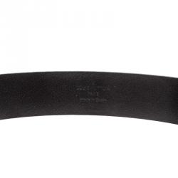 Pre Owned Louis Vuitton Black Leather Neogram Belt 90cm