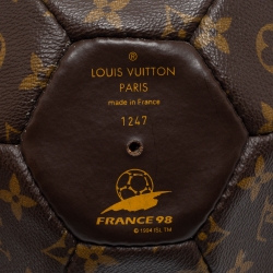 Pre Owned Louis Vuitton Monogram Canvas Limited Edition FIFA World Cup 98' Football and Holder
