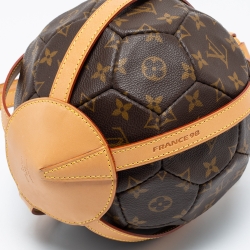 Pre Owned Louis Vuitton Monogram Canvas Limited Edition FIFA World Cup 98' Football and Holder