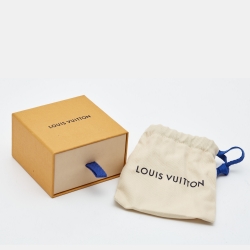 مملوكة مسبقًا Louis Vuitton Split Canvas Leather Silver Tone Bracelet