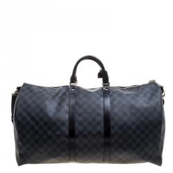 Louis Vuitton Damier Graphite Canvas Keepall Bandouliere 55