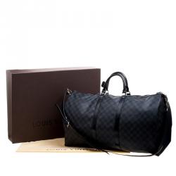 Louis Vuitton Damier Graphite Canvas Keepall Bandouliere 55