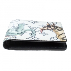 Pre Owned Louis Vuitton White Monogram Savane Canvas Chapman Brothers Multiple Bifold Wallet