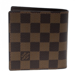 Louis Vuitton Damier Ebene Canvas Marco Wallet