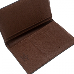 Pre Owned Louis Vuitton Damier Ebene Canvas Billfold Wallet