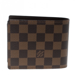 Louis Vuitton Damier Ebene Canvas Florin Wallet