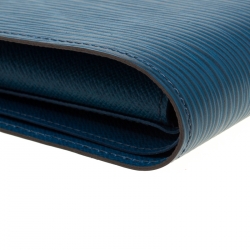 Louis Vuitton Bleu Celeste Epi Leather  Marco Bi-Fold Wallet