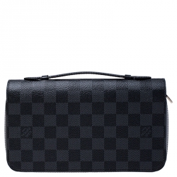 Pre Owned Louis Vuitton Damier Graphite Canvas Zippy XL Wallet