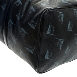 Pre Owned Louis Vuitton Black Coated Canvas Limited Edition 127/200 Dubai Keepall Bandouliere 55 Bag