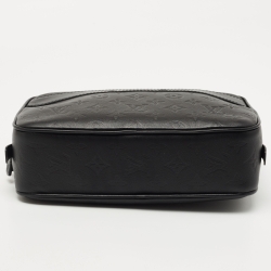 Pre Owned Louis Vuitton Black Monogram Leather Toiletry Pouch GM