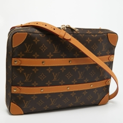 Pre Owned Louis Vuitton Monogram Canvas Soft Trunk Messenger MM Bag