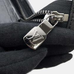 Pre Owned Louis Vuitton x Yayoi Kusama Black Monogram Eclipse Canvas Pochette Voyage Clutch Bag