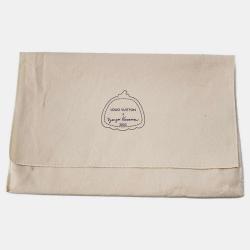 Pre Owned Louis Vuitton x Yayoi Kusama Black Monogram Eclipse Canvas Pochette Voyage Clutch Bag