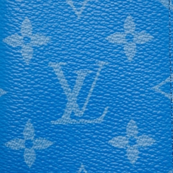 Pre Owned Louis Vuitton Agave Blue Monogram Canvas Pocket Organizer