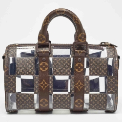مملوكة مسبقًا Louis Vuitton Monogram Chess Canvas and PVC Keepall Bandoulière 25 Bag