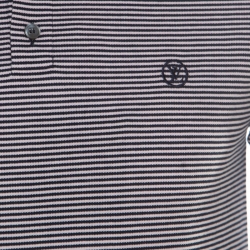 مملوكة مسبقًا Louis Vuitton Navy Blue and White Horizontal Striped Polo T-Shirt S