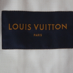 Louis Vuitton White Cotton Space Applique Denim Jacket L