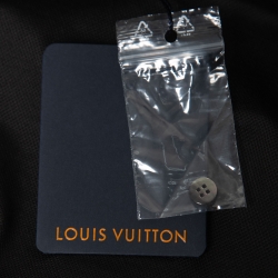 Louis Vuitton Dark Grey Cotton Logo Embroidered Polo T-Shirt XS