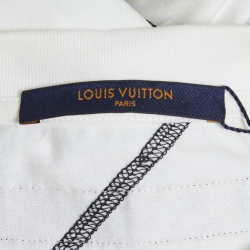 Louis Vuitton White Cotton NBA Short Sleeve T-Shirt S