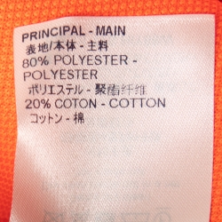 Pre Owned Louis Vuitton Neon Orange Vegetal Lace Embroidery T-Shirt XS