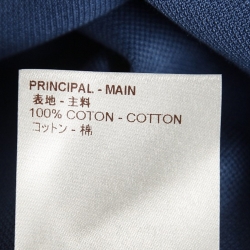 Louis Vuitton Blue Cotton Pique Polo T-Shirt 4XL
