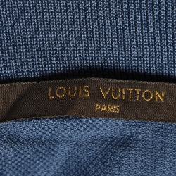 Louis Vuitton Blue Cotton Pique Polo T-Shirt 4XL