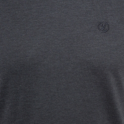 Louis Vuitton Grey Cotton V-Neck T-Shirt XS