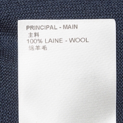 Louis Vuitton Navy Blue Heart Intarsia Wool Sweater L