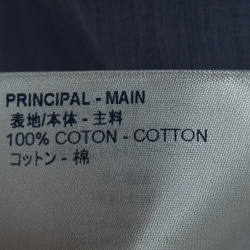 Louis Vuitton Blue Logo Printed Printed Cotton Shirt XS