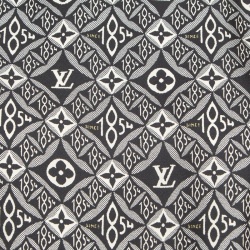 Louis Vuitton Black Monogram Print Crepe and Knit  T-Shirt M