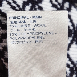 Pre Owned Louis Vuitton Navy Blue Monogram Patterned Knit Hoodie XXL