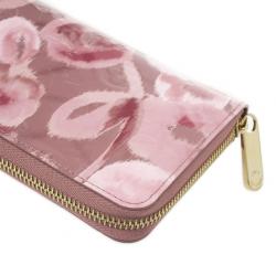Louis Vuitton Limited Edition Pink Ikat Flower Vernis Leather Pochette  Accessoires Nm in Red