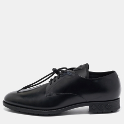 Louis Vuitton Black Leather Lace Up Oxford Size 43.5