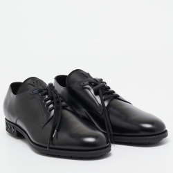 Louis Vuitton Black Leather Lace Up Oxford Size 43.5
