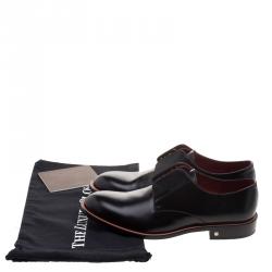 مملوكة مسبقًا حذاء لوي فيتون دربي جلد أسود مقاس 43