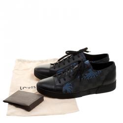 مملوكة مسبقًا Louis Vuitton Damier Graphite Canvas and Leather Match Up Sneakers Size 42