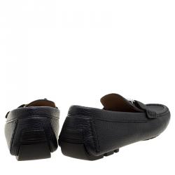 مملوكة مسبقًا Louis Vuitton Dark Blue Leather Monte Carlo Loafers Size 43