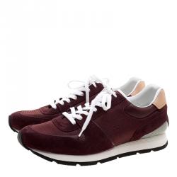 مملوكة مسبقًا حذاء رياضي لوي فيتون سويدي وشبكة بوردو أبيسيس برباط مقاس 44