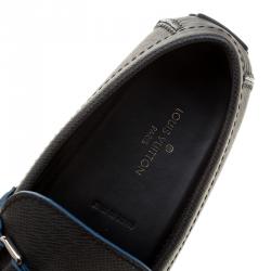 Pre Owned Louis Vuitton Black Leather Hockenheim Loafers Size 41