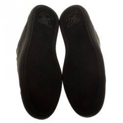 Pre Owned Louis Vuitton Damier Graphite Nylon and Leather Baseball Low Cut Sneakers Size 43.5