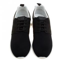 مملوكة مسبقًا حذاء رياضي لوي فيتون فاستلين شبك وجلد انفيني دامييه أسود مقاس 43.5