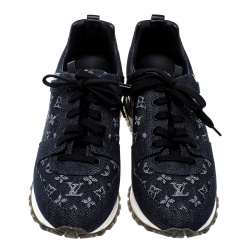 Pre Owned حذاء رياضي لوي فيتون دنيم مونوغرامي كحلي مقاس 39