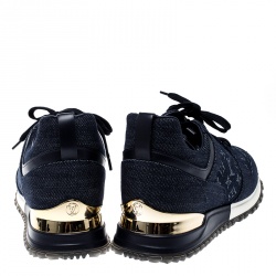 Pre Owned حذاء رياضي لوي فيتون دنيم مونوغرامي كحلي مقاس 39