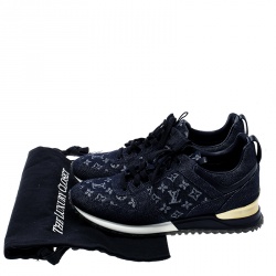 Pre Owned حذاء رياضي لوي فيتون دنيم مونوغرامي كحلي مقاس 39