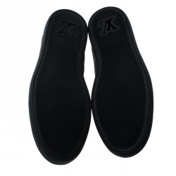 مملوكة مسبقًا حذاء رياضي بيزبول لوي فيتون نايلون دامييه غرافايت وجلد مقاس 43.5