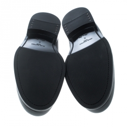 Pre Owned Louis Vuitton Ardoise Taiga Leather Major Loafers Size 43